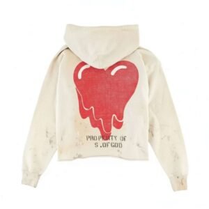 Beige Saint Michael x Emotionally Unavailable Hoodie with premium streetwear design and comfortable casual fit