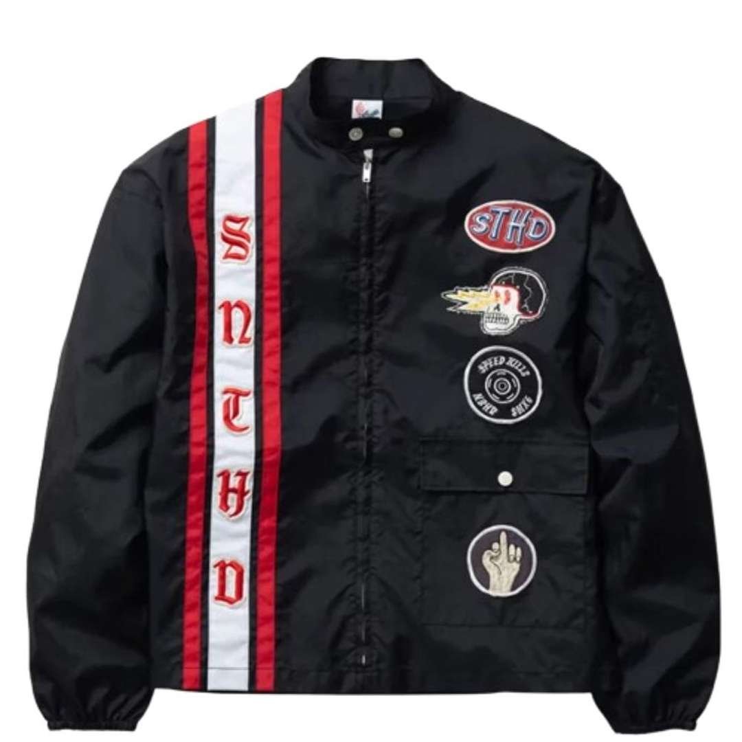 Black Saint Michael Speed Kills Jacket Black Saint Michael Speed Kills Jacket with graphic details
