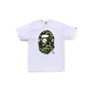 BAPE Gallery x Saint Mxxxxxx Tee White with front camouflage graphic