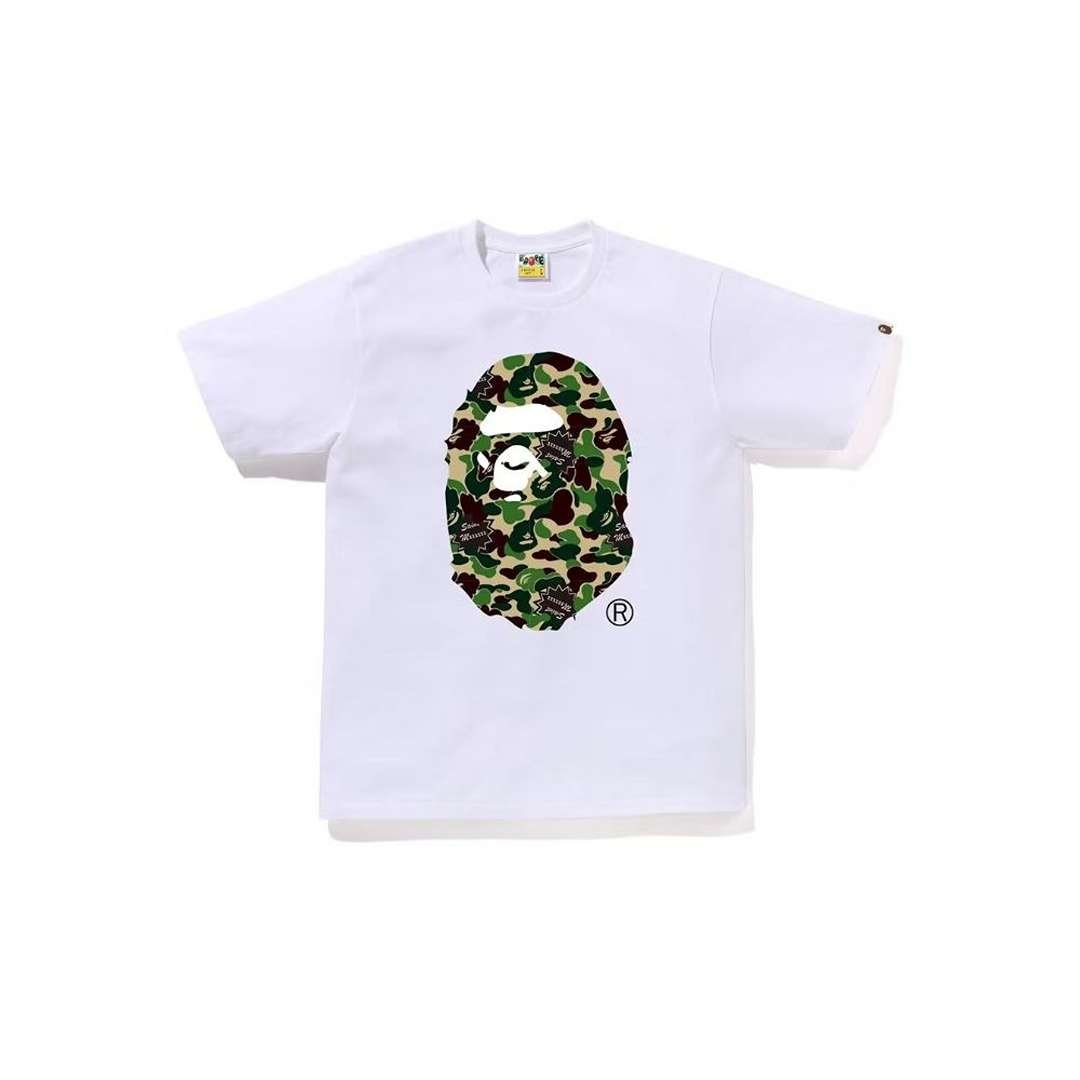 BAPE Gallery x Saint Mxxxxxx Tee White BAPE Gallery x Saint Mxxxxxx Tee White with front camouflage graphic