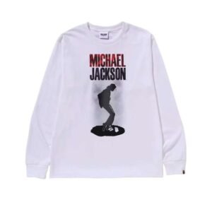 BAPE x Michael Jackson L/S Tee featuring a bold graphic streetwear design
