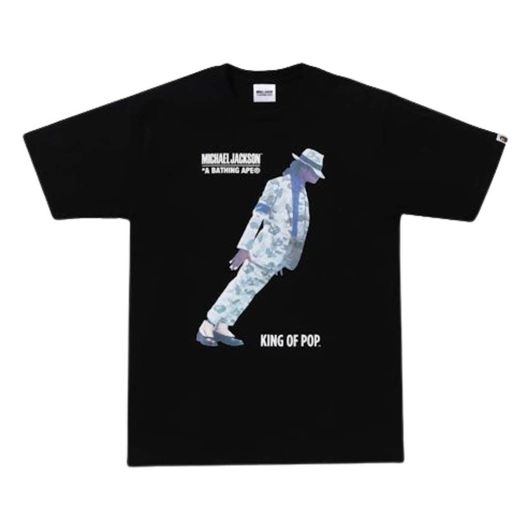 BAPE x Michael Jackson Tee Black BAPE x Michael Jackson Tee Black with front graphic