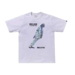 Bape x Michael Jackson Tee white with front graphic