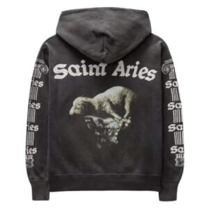 Black Saint Michael x Aries Goat Hoodie