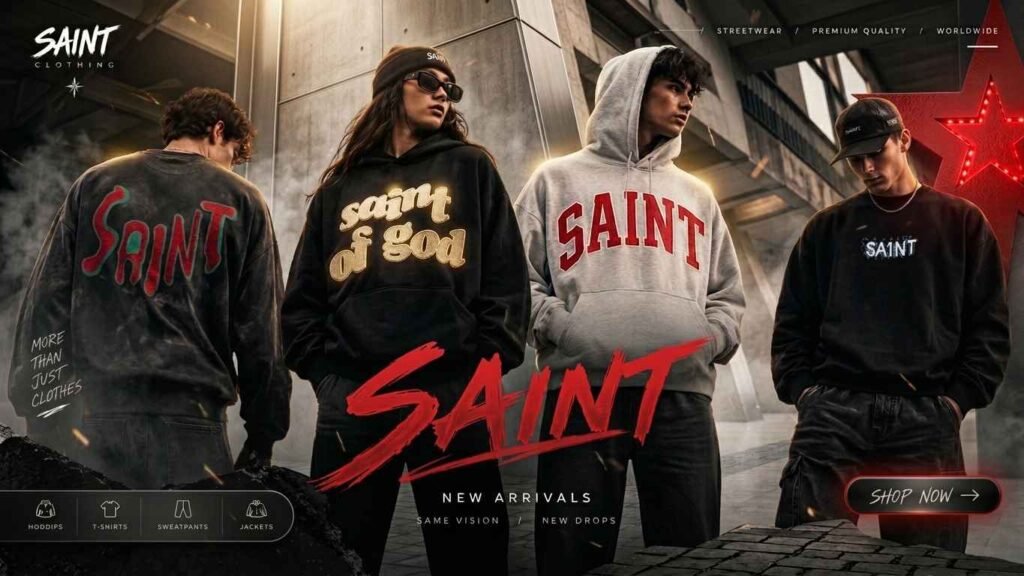 Saint Michael Hoodie Banner