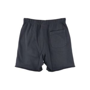 Saint Michael Black Distressed Sweat Shorts with Logo