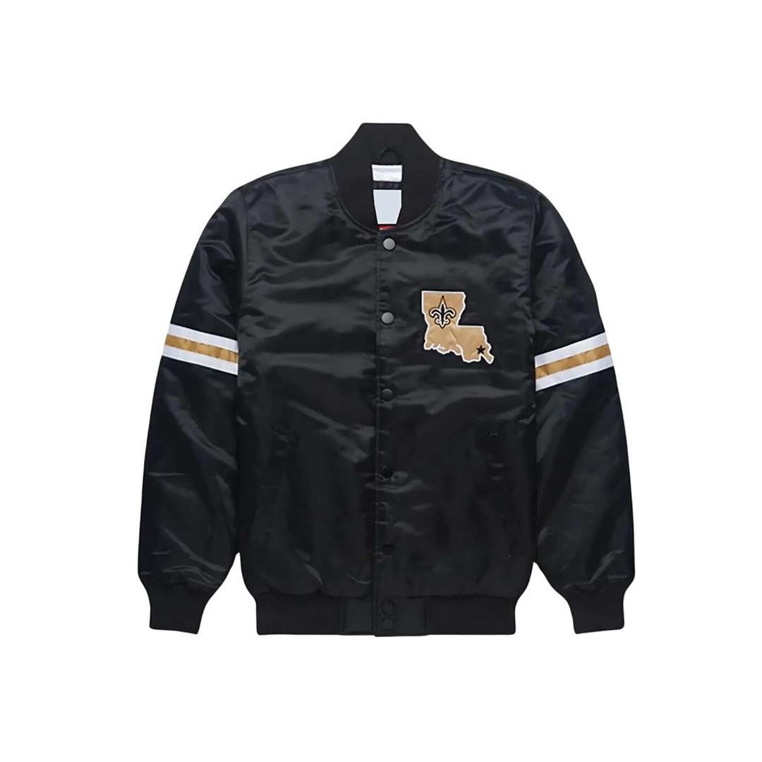 New Orleans Saints Legacy Satin Jacket New Orleans Saints Legacy Satin Jacket streetwear design