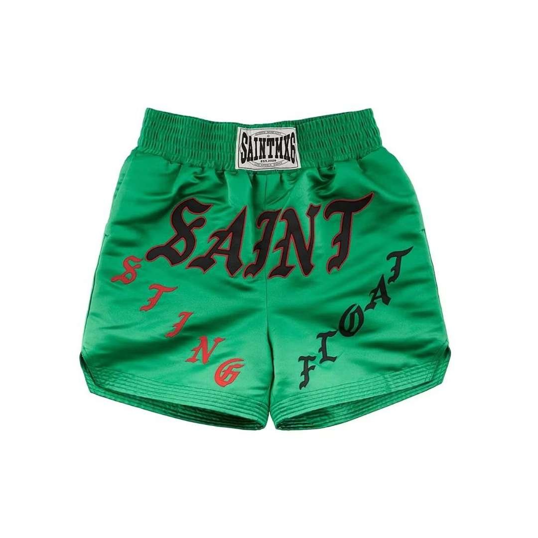 Saint Mxxxxxx Boxing Shorts Green Saint Mxxxxxx Boxing Shorts Green streetwear shorts