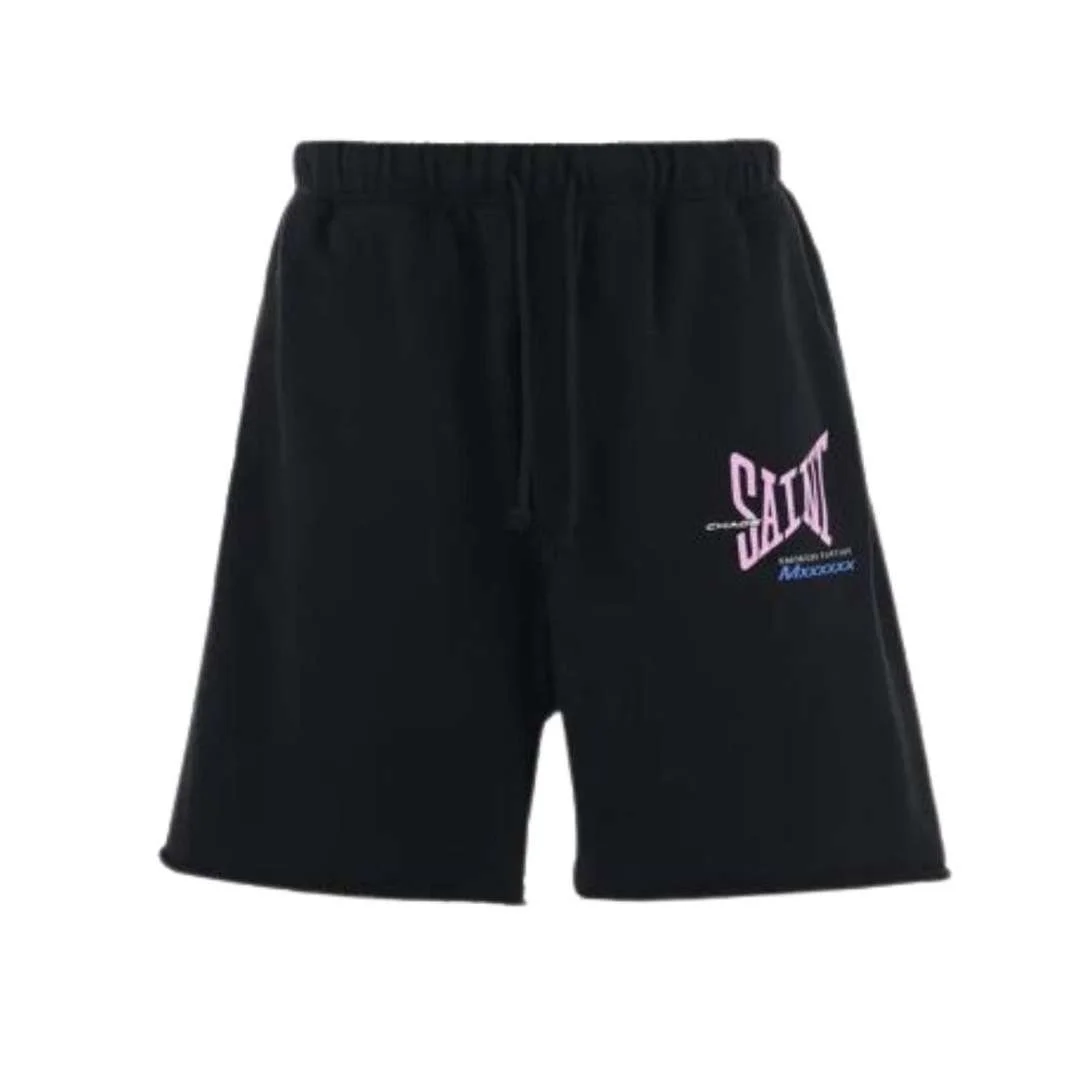 Saint Michael Black Shorts with modern streetwear design